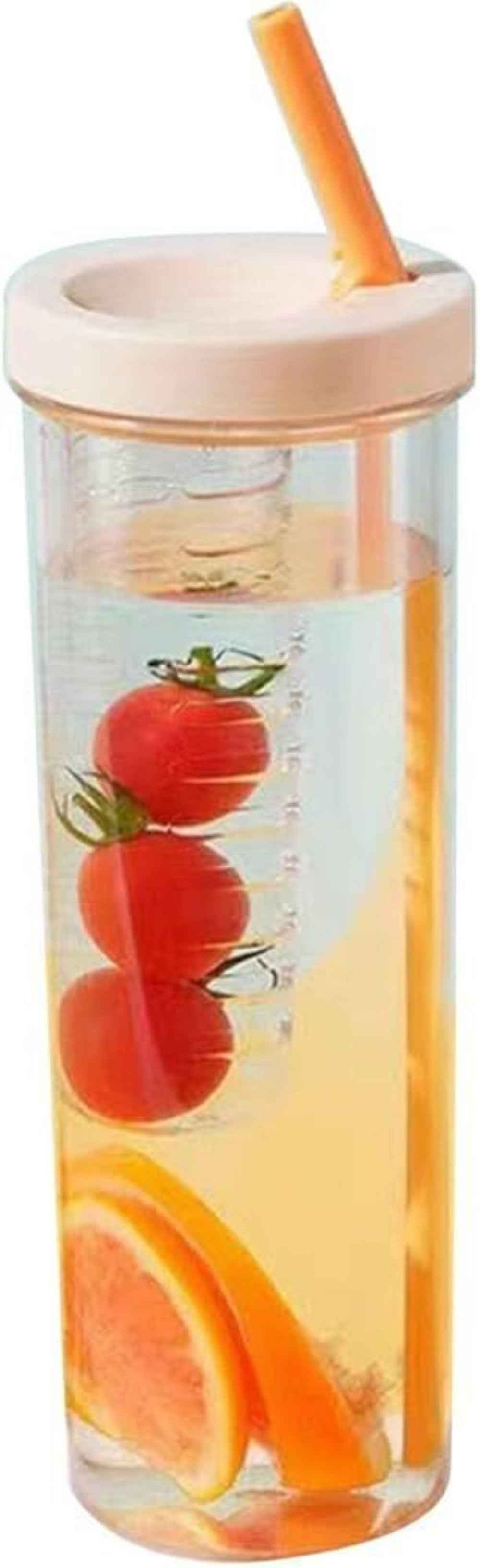 700ML Leakproof Infuser Water Bottle – BPA-Free, Straw & Tea Chamber