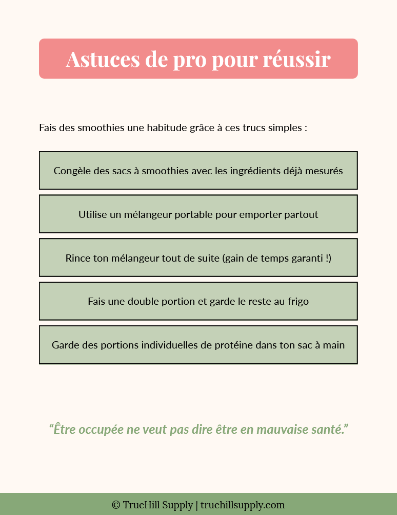 Smoothies Protéinés Simplifiés (FR)