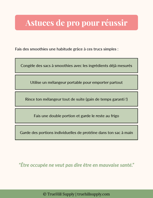 Smoothies Protéinés Simplifiés (FR)