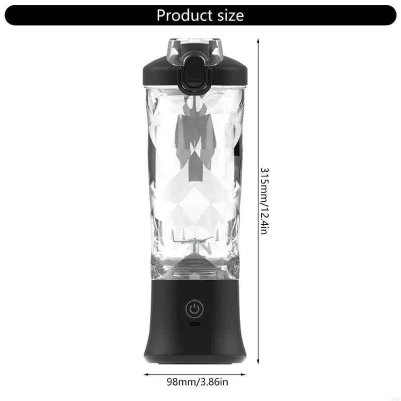 USB Rechargeable Juicer Cup - 600ml Portable Blend