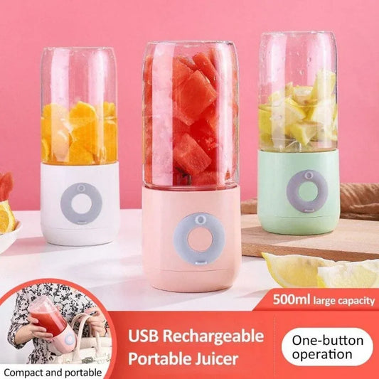 500ML Mini USB Blender - Portable Smoothie Juicer for Fruits & Veggies